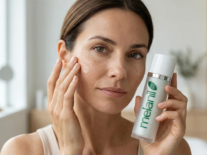 Melanil Cream texture — brightening cream for dark spots 50 ml