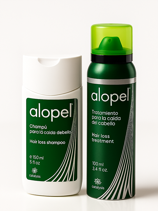 Alopel Set - Anti-hair Loss Foam + Shampoo, 2 in 1